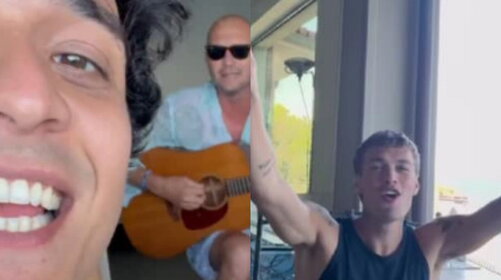 Biagio Antonacci, Tananai e Blanco cantano insieme "Sognami"