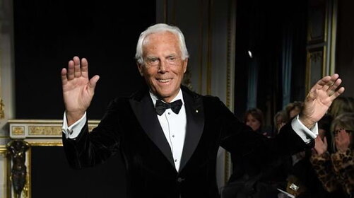Gli Azzurri in campo contro l'Estonia nel ricordo di Giorgio Armani 