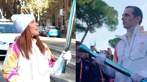 Noemi e Achille Lauro, tedofori speciali per le Olimpiadi di Milano Cortina