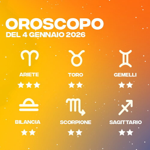 Oroscopo del 04/01/2026