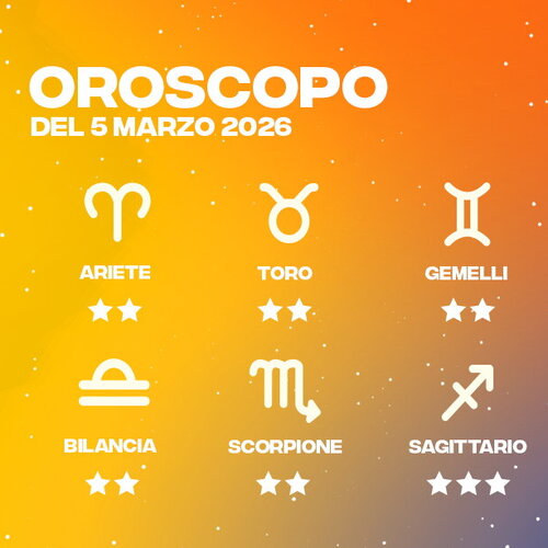 Oroscopo del 05/03/2026