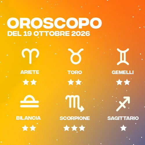 Oroscopo del 19 Ottobre 2026